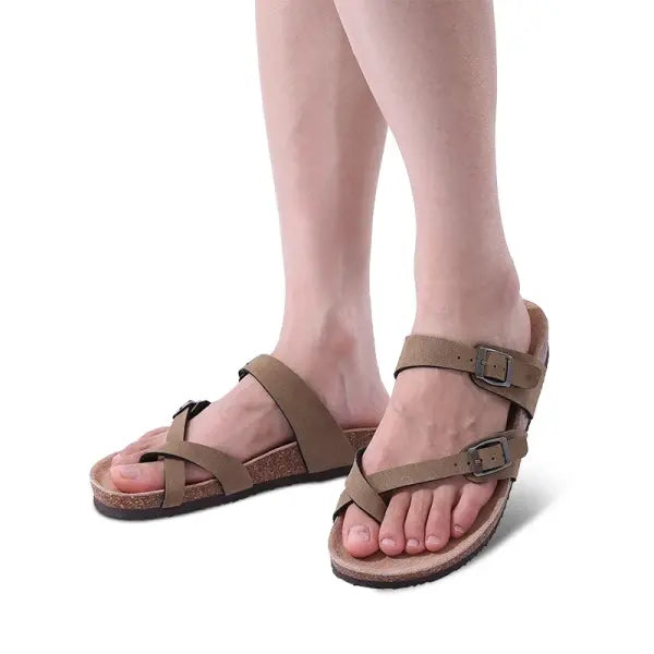 Cow Suede Mules with Arch Support for Indoor Outdoor Comfort