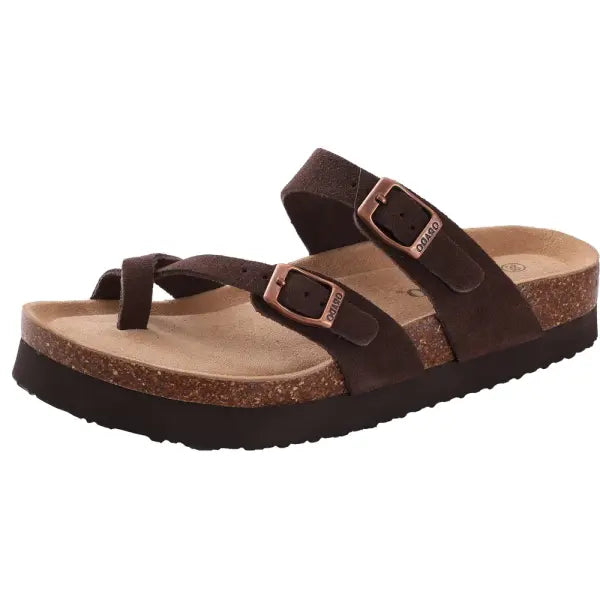 Cow Suede Mules with Arch Support for Indoor Outdoor Comfort - Brown F / 39