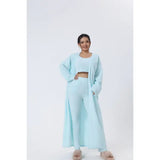Cozy Pajama Set 3 Piece Lounge Set Cute Loungewear Warm Suit Sets Matching Set Lounge Set 3 Piece Pant Sets Women