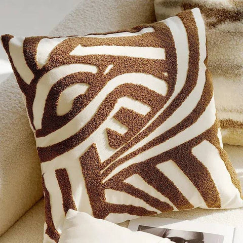 Cream Pillowcase for Elegant Home Decor - 45x45cm 10 / With pillow core