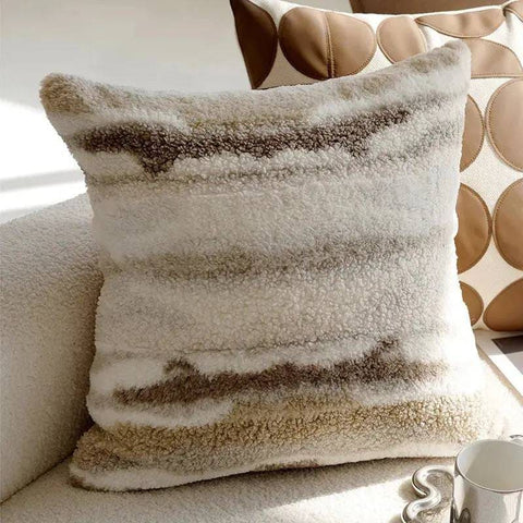 Cream Pillowcase for Elegant Home Decor - 45x45cm 12 / With pillow core