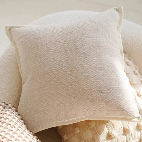 Cream Pillowcase for Elegant Home Decor - 45x45cm 8 / With pillow core