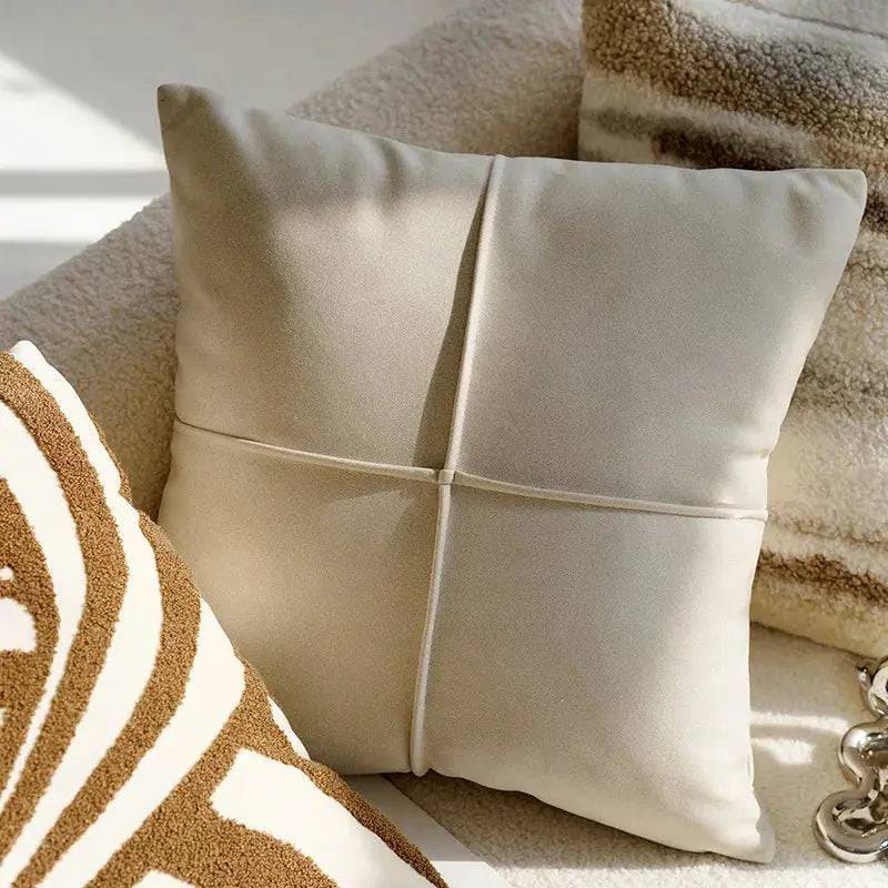 Cream Pillowcase for Elegant Home Decor - 45x45cm 9 / With pillow core