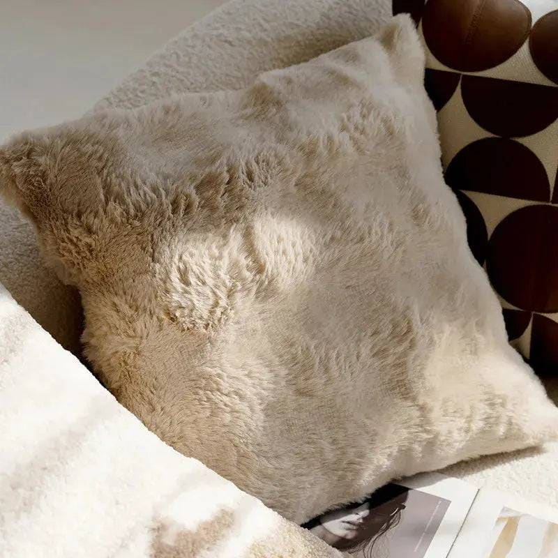 Cream Pillowcase for Elegant Home Decor - 45x45cm / With pillow core