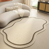 Cream Style Irregular Carpet Minimalist Bedroom Rugs Living Room Lounge Non-Slip Home Decorative Comfortable Soft Floor