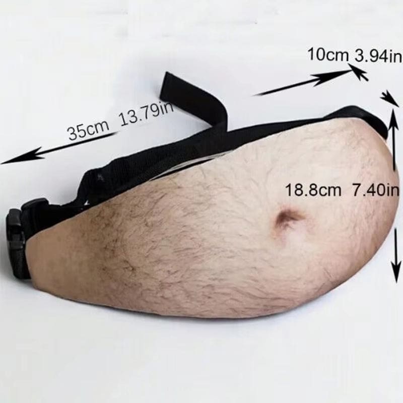 Funny Pop Dad Bod Money Belt Bag - Creative Fanny Pack for Women