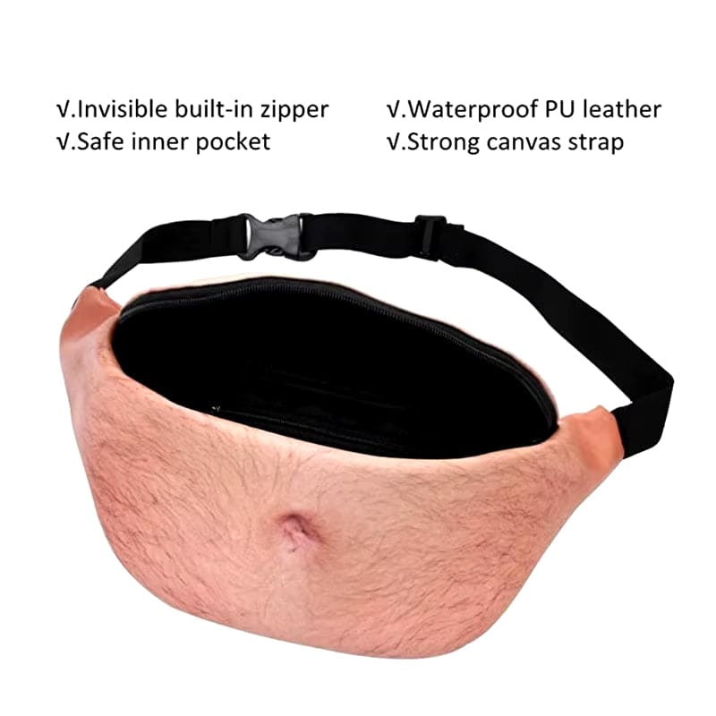 Funny Pop Dad Bod Money Belt Bag - Creative Fanny Pack for Women