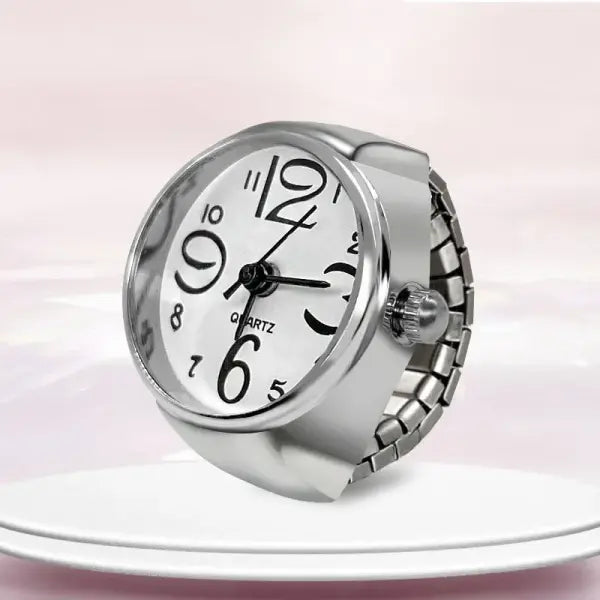 Creative Ring Watch Alloy Circular Dial Fashion Accessory