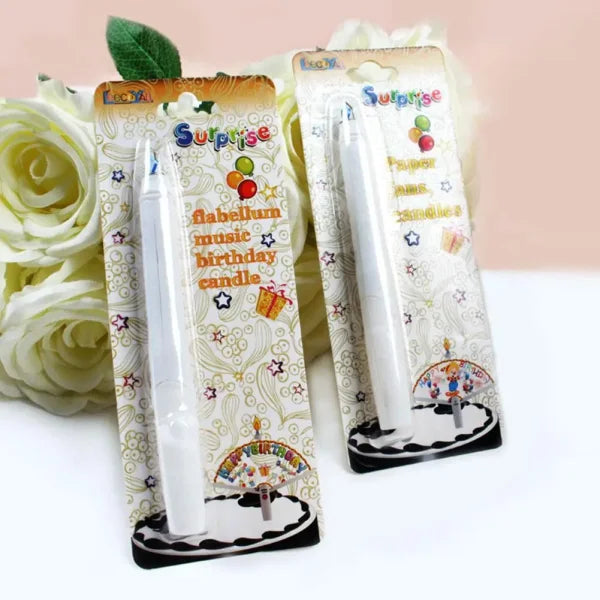Creative Surprise Fan Birthday Candle with Clown Design for Traditional Birthdays