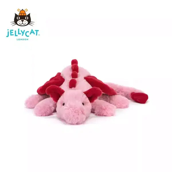 Crimson Dragon Plush Toy Valentine Gift - 50cm-Pink Dragon