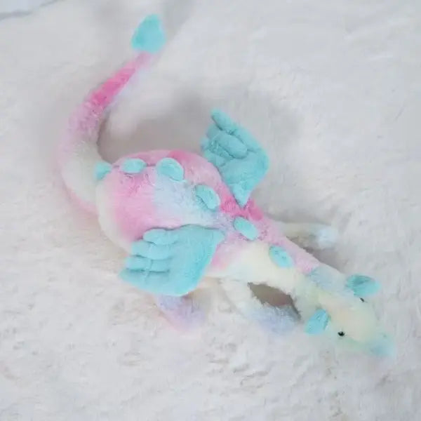 Crimson Dragon Plush Toy Valentine Gift - LightCyan