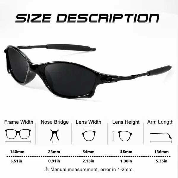 Crixalis Rectangle Sunglasses UV400 Outdoor Sports