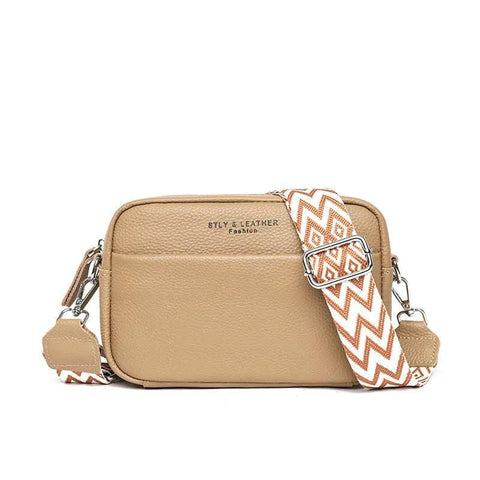 Crossbody Bag with Rhombus Design - Stylish Women’s Square Bag