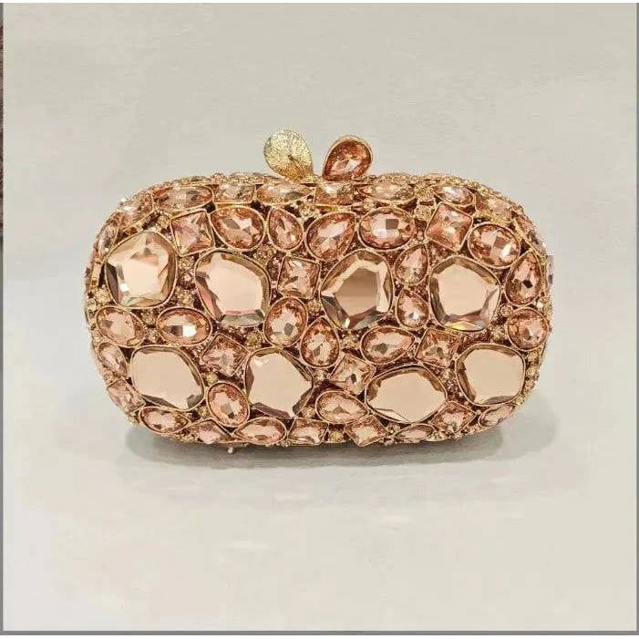 Crystal Evening Bag: Luxury Diamond Party Clutch for Weddings & Events - As Picture Shows 7