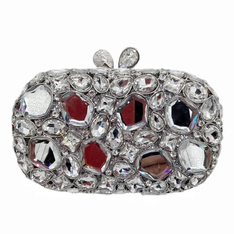 Crystal Evening Bag: Luxury Diamond Party Clutch for Weddings & Events - As Picture Shows 8