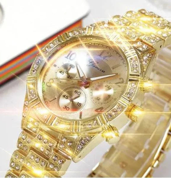 Crystal Quartz Watch with Elegant Design and Accurate Timekeeping - Himpall