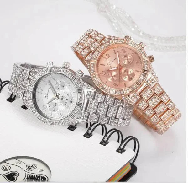 Crystal Quartz Watch with Elegant Design and Accurate Timekeeping - Himpall