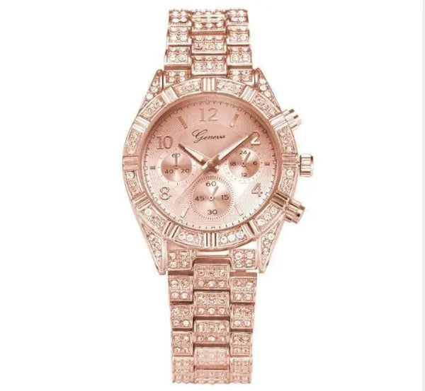 Crystal Quartz Watch with Elegant Design and Accurate Timekeeping - Himpall