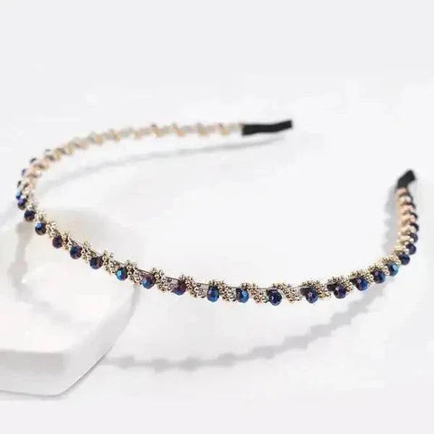 Crystal Spring Hair Clips - Navy Hair hoop