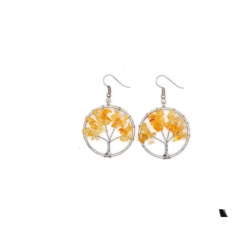 Crystal Tree Earrings