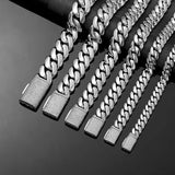 Cuban Miami Link Rhombus Bracelet Stainless Steel Bling Rapper Style