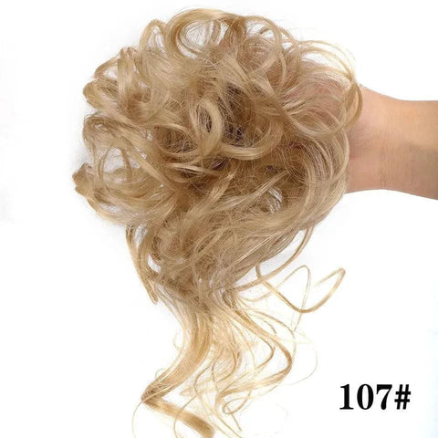 Curly Hair Piece - Natural Look Messy Bun Wig for Women - 29 / United States