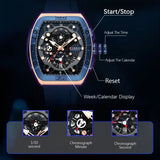 CURREN Brand Quartz Wristwatches Silicone Luminous Hands Casual Style