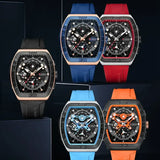 CURREN Brand Quartz Wristwatches Silicone Luminous Hands Casual Style