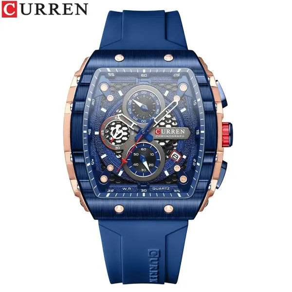 Quartz Watch Alloy Case Yellow Silicone Strap Sport Style - RGBE