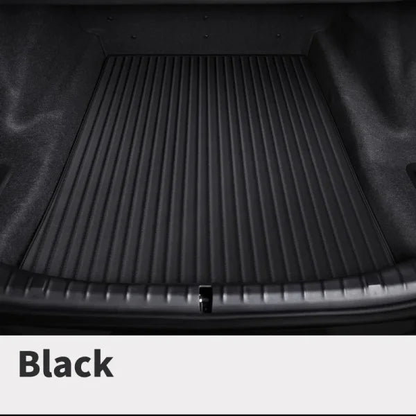 Custom Fit Car Trunk Mat – Eco-Friendly Leather Cargo Liner - Black