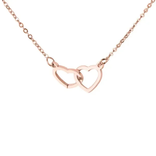 Custom Heart Necklace – Personalized Name Pendant with Rotating Rose Box - No box 1 / Blank