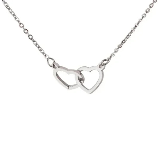 Custom Heart Necklace – Personalized Name Pendant with Rotating Rose Box - No box 2 / Blank