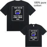 Custom Men’s Cotton T-Shirts All Sizes for Team Sports and Gyms - black / 4XL