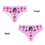 Custom Photo Briefs Panties S-4XL Breathable Personalized Gift