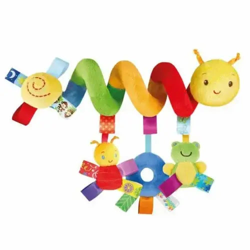AFOVIC Certification Cloth Musical Spiral Baby Toy for Crib Travel - Yellow