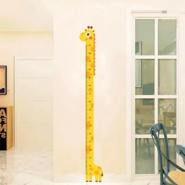 Cute Cartoon Animal Height Sticker Unicorn & Dinosaur Wall Growth Chart for Kids Room Decor - Giraffe 1