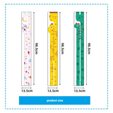 Cute Cartoon Animal Height Sticker Unicorn & Dinosaur Wall Growth Chart for Kids Room Decor
