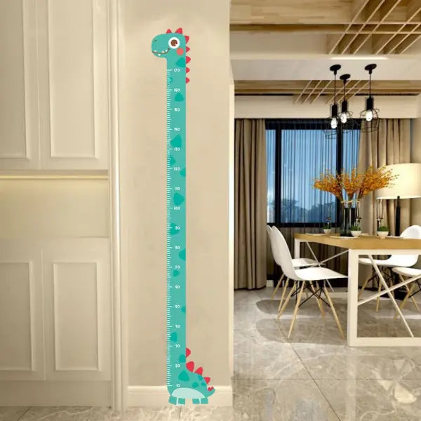 Cute Cartoon Height Sticker Unicorn Dinosaur Giraffe Wall Height Measuring Ruler Stickers For Kids Room Kindergarten