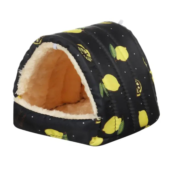Cute Cartoon Rabbit Squirrel Mini Cage Guinea Pig Nest Small Animal Mice Rat Pet Sleeping Bed Hamster House Winter Warm