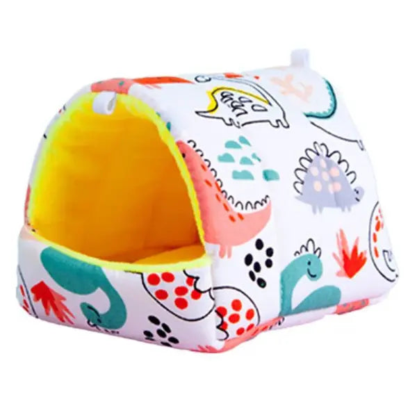 Cute Cartoon Rabbit Squirrel Mini Cage Guinea Pig Nest Small Animal Mice Rat Pet Sleeping Bed Hamster House Winter Warm