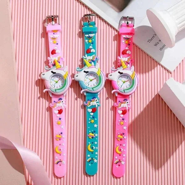 Cute Cartoon Silicone Kids Wristwatch for Colorful Gifts - Himpall