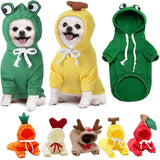 Cute Fruit Dog Clothes For Small Dogs Hoodies Winter Warm Fleece Pet Clothing Puppy Cat Costume Coat For French
