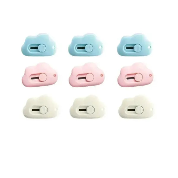 Paper Cutting Machine Portable Plastic Mini – Cute Rabbit Hand Tool Parts - 9pcs mixed