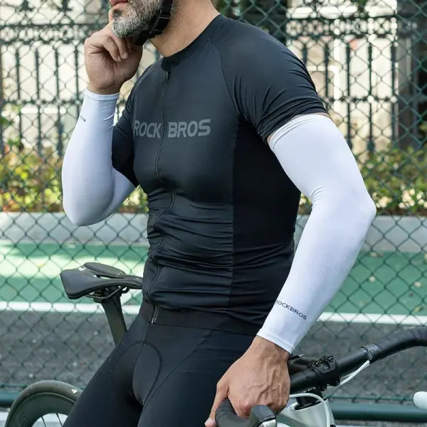 Cycling Arm Sleeves Ice Silk Material UV Protection Outdoor Sports