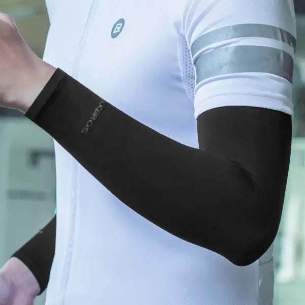 Cycling Arm Sleeves Ice Silk Material UV Protection Outdoor Sports