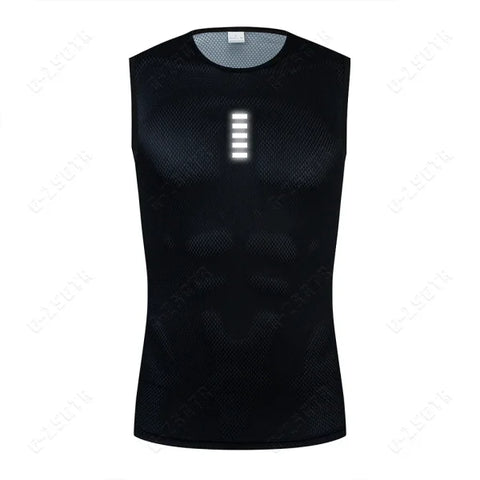 Cycling Base Layer Reflective Jersey - Quick-Dry Men’s Sport Vest - Himpall
