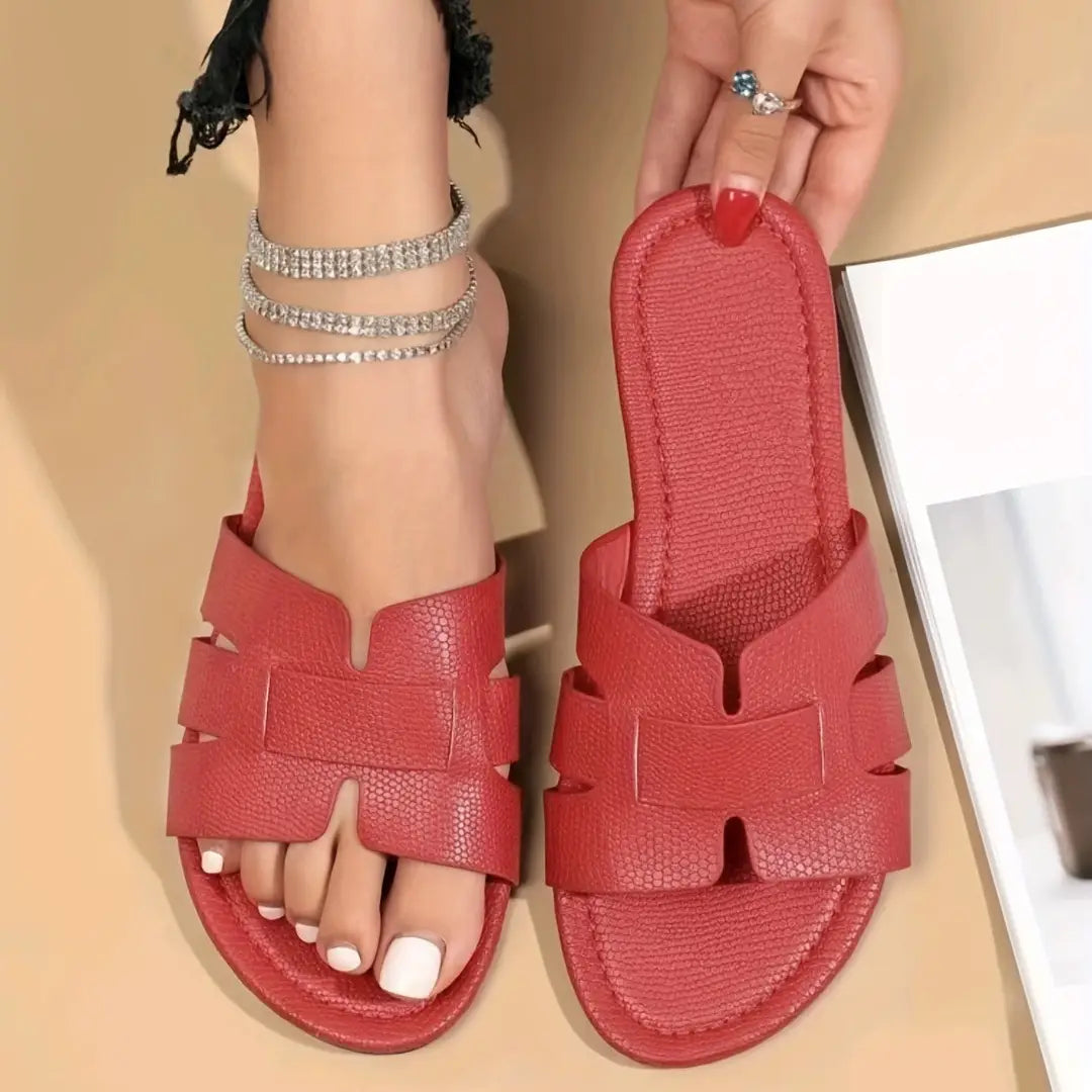 Square Toe Sandals - Stylish Flat Summer Footwear for Women