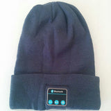 European And American Outdoor Wireless Headset Knitted Hat Multifunctional Music Hat - Black and grey / One size / USB