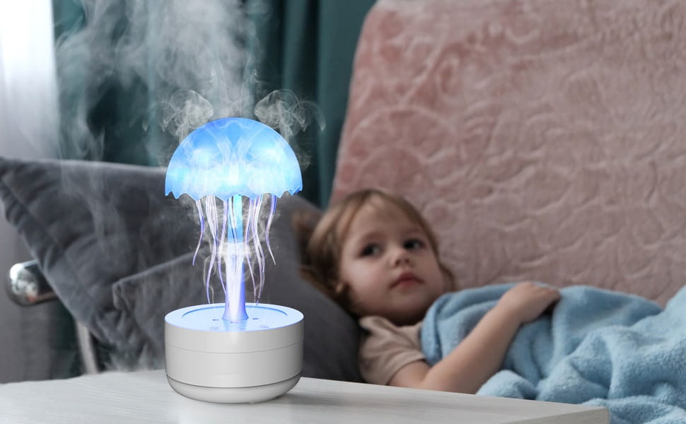 Jellyfish Humidifier Fragrance Diffuser – Colorful Night Light & Heavy Fog