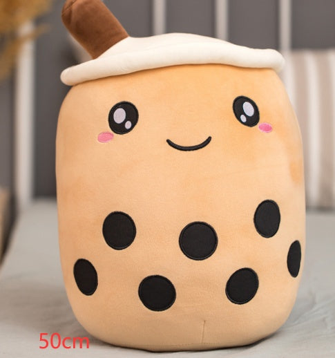 Cute Fruit Drink Plush Doll and Stuffed Animal Hugging Pillow - Brown / 50CM